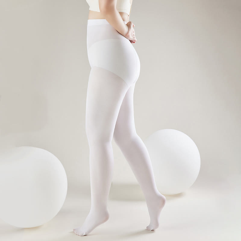 White Footed Dance Tights(2 Pairs) - image 3