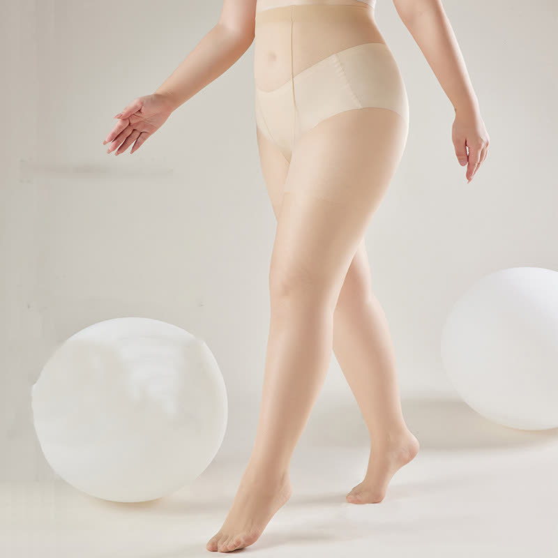 Ultra-thin High Waist Anti-snagging Sheer Pantyhose(2 Pairs) - image 3