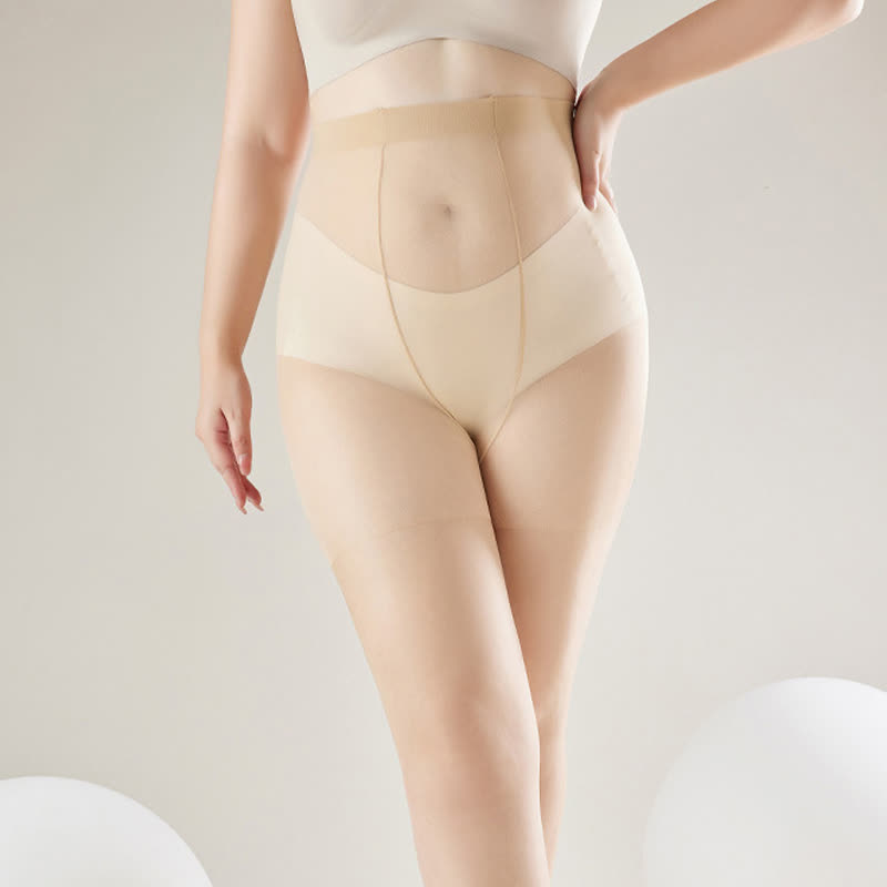 Ultra-thin High Waist Anti-snagging Sheer Pantyhose(2 Pairs) - image 6