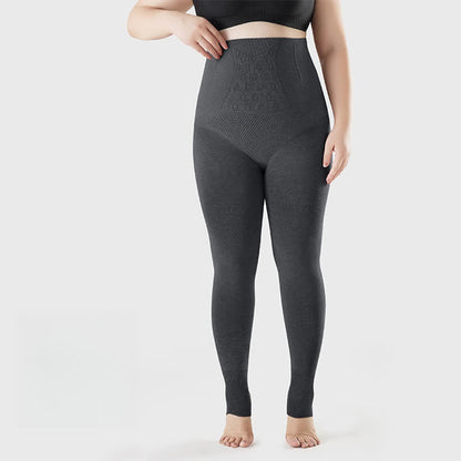 High Waist Solid Color Open Toe Pantyhose - Dark Grey - Fits up to 220 lbs - image 1