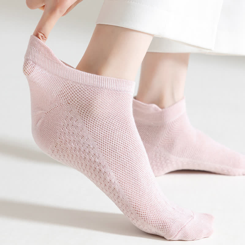 Thin Mesh Breathable Cotton Ankle Socks(6 Pairs) - image 4