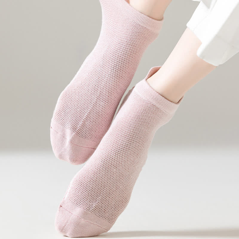 Thin Mesh Breathable Cotton Ankle Socks(6 Pairs) - image 3