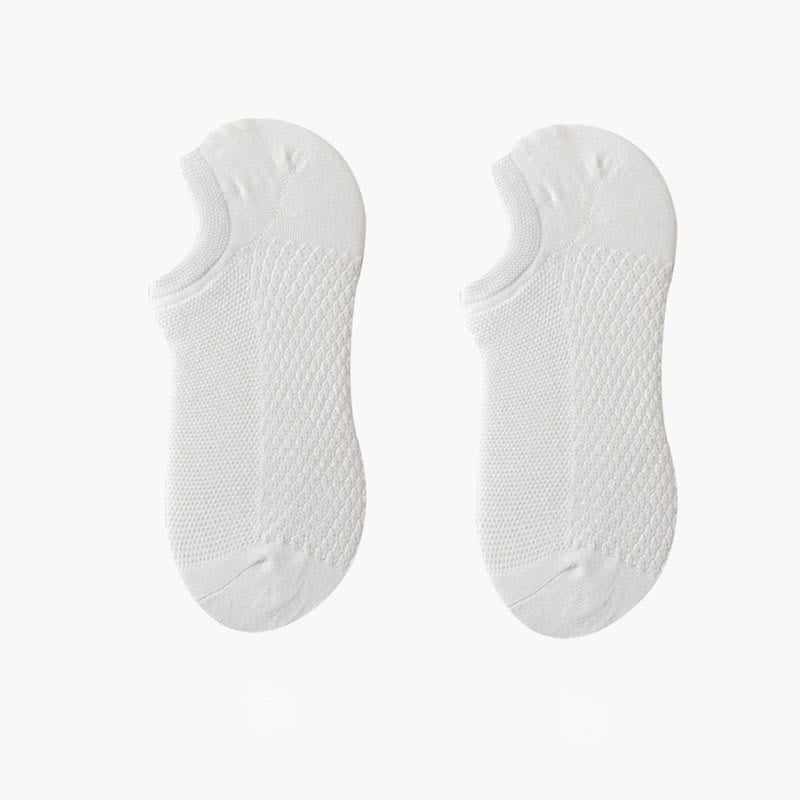 Breathable Mesh Ultra-Thin No Show Socks(8 Pairs) - White - EU42-48(US8.5-13) - image 13
