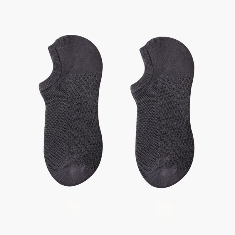 Breathable Mesh Ultra-Thin No Show Socks(8 Pairs) - Dark Grey - EU42-48(US8.5-13) - image 17