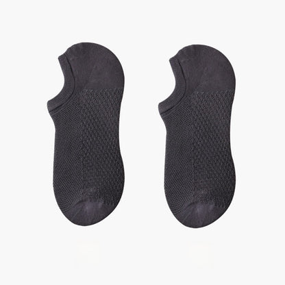 Breathable Mesh Ultra-Thin No Show Socks(8 Pairs) - Dark Grey - EU42-48(US8.5-13) - image 17