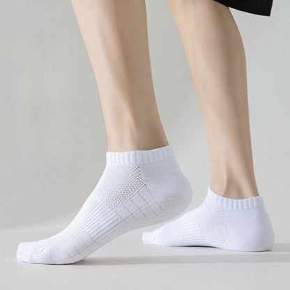 Lightweight Breathable Mesh Solid Color No Show Socks(6 Pairs) - image 3