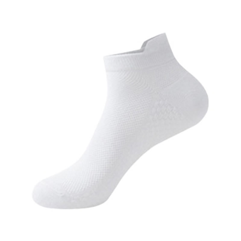 Thin Mesh Breathable Cotton Ankle Socks(6 Pairs) - White - EU36-41(US3-8) - image 12