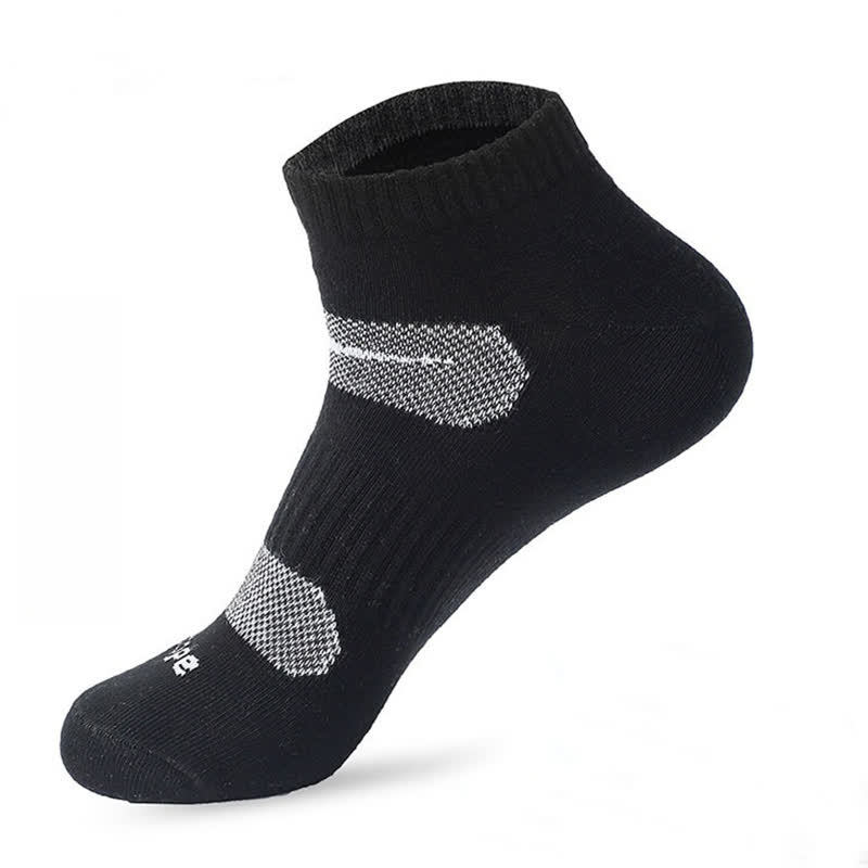 Simple Sports Sweat-absorbent Cotton Ankle Socks(6 Pairs) - Black - EU39-45(US6-11) - image 7