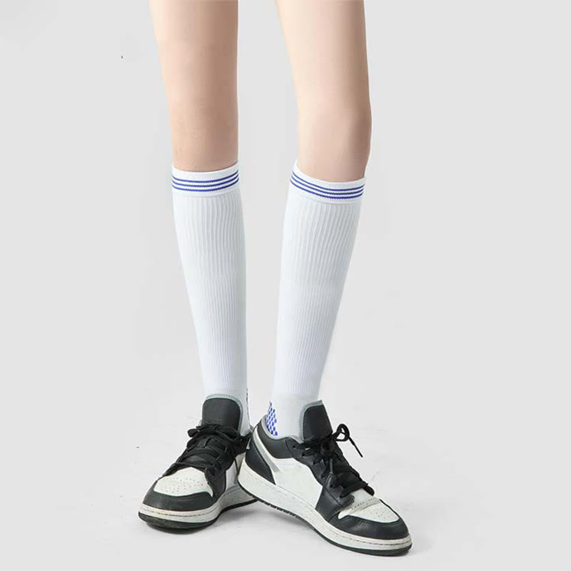 Non Slip Sport Massage Compression Socks(3 Pairs) - Unisex - White - image 3