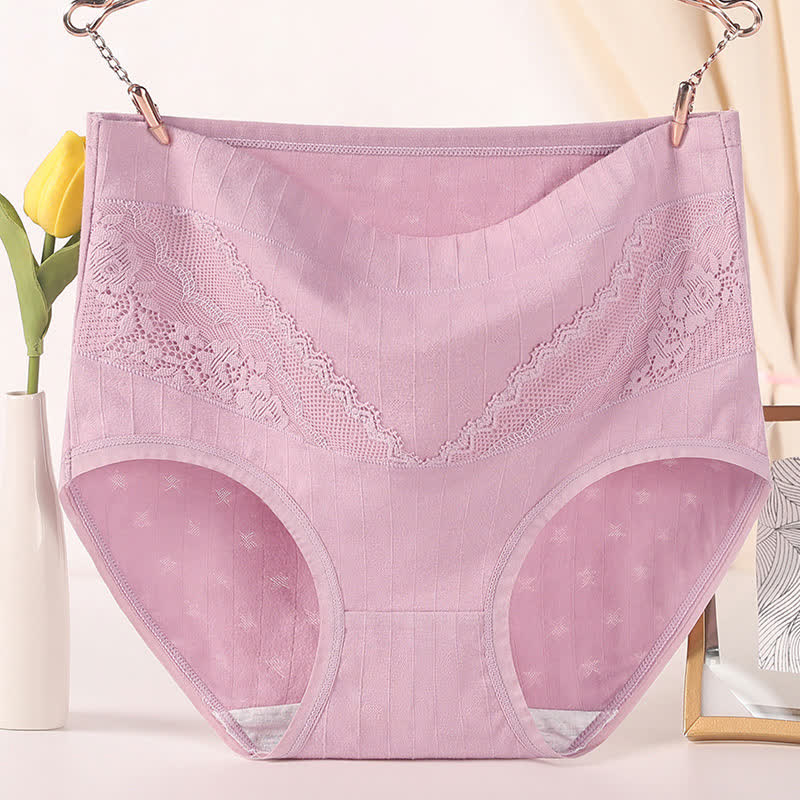 High Rise Cotton Soft Brief(3 Packs) - Purple - 6XL - image 7