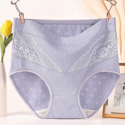 High Rise Cotton Soft Brief(3 Packs) - Light Purple - 6XL - image 6