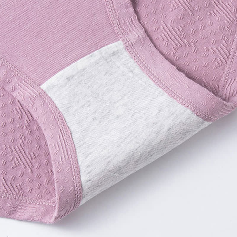 Solid Color Simple High Waist Cotton Brief(3 Packs) - image 8