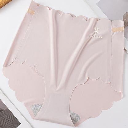 High Waist Seamless Ice Silk Panty(3 Packs) - Light Pink - 3XL - image 6