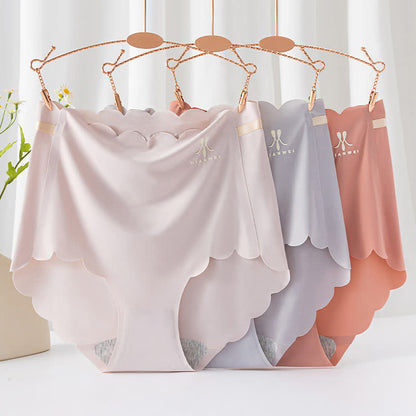 High Waist Seamless Ice Silk Panty(3 Packs)