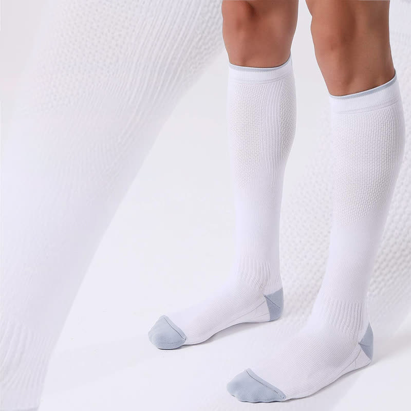Simple Style Stretch Sports Compression Socks(3 Pairs) - image 1