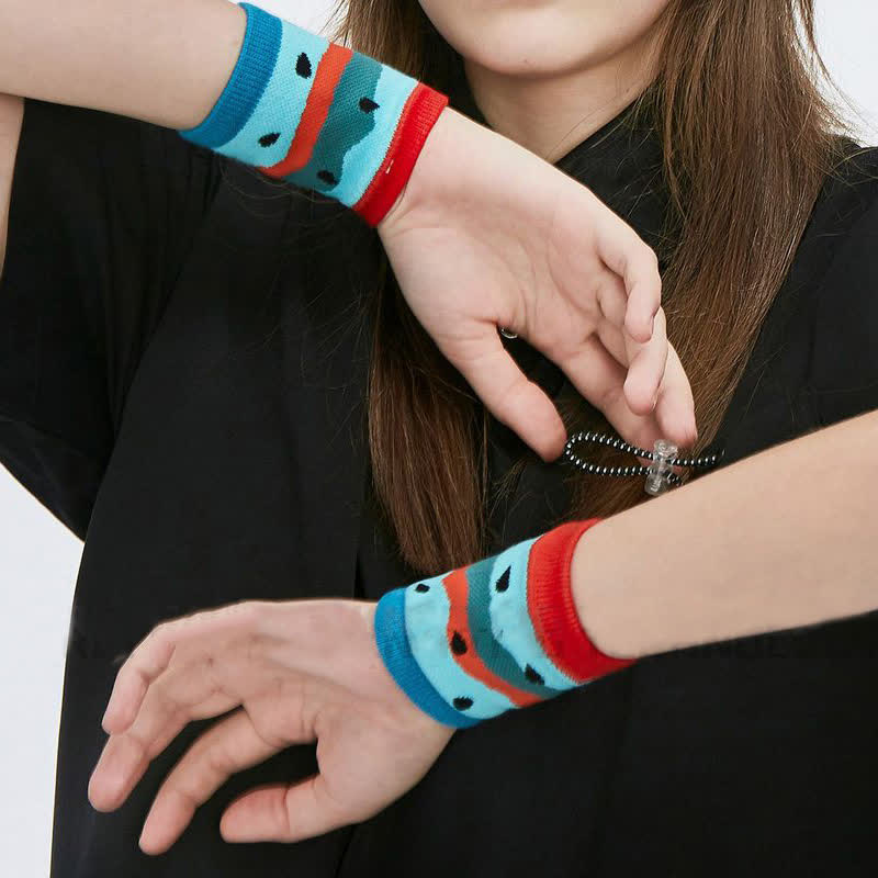 Fun Watermelon Pattern Wrist Sleeves(2 Pairs) - image 7