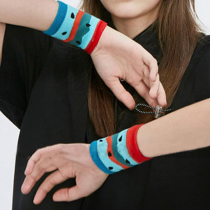 Fun Watermelon Pattern Wrist Sleeves(2 Pairs) - image 7