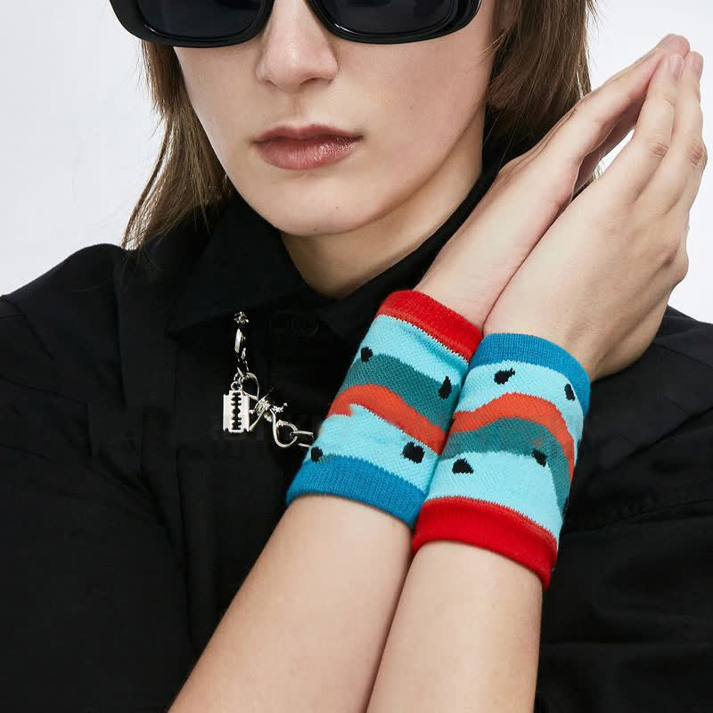 Fun Watermelon Pattern Wrist Sleeves(2 Pairs) - image 4