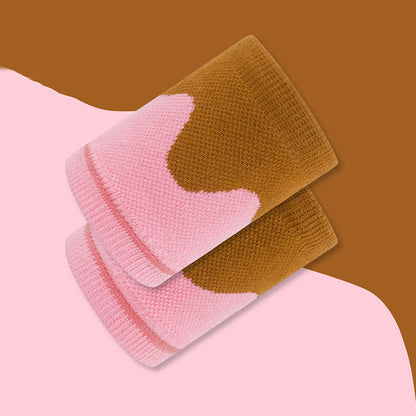 Wave Color Block Wrist Sleeves(2 Pairs)