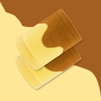 Wave Color Block Wrist Sleeves(2 Pairs)