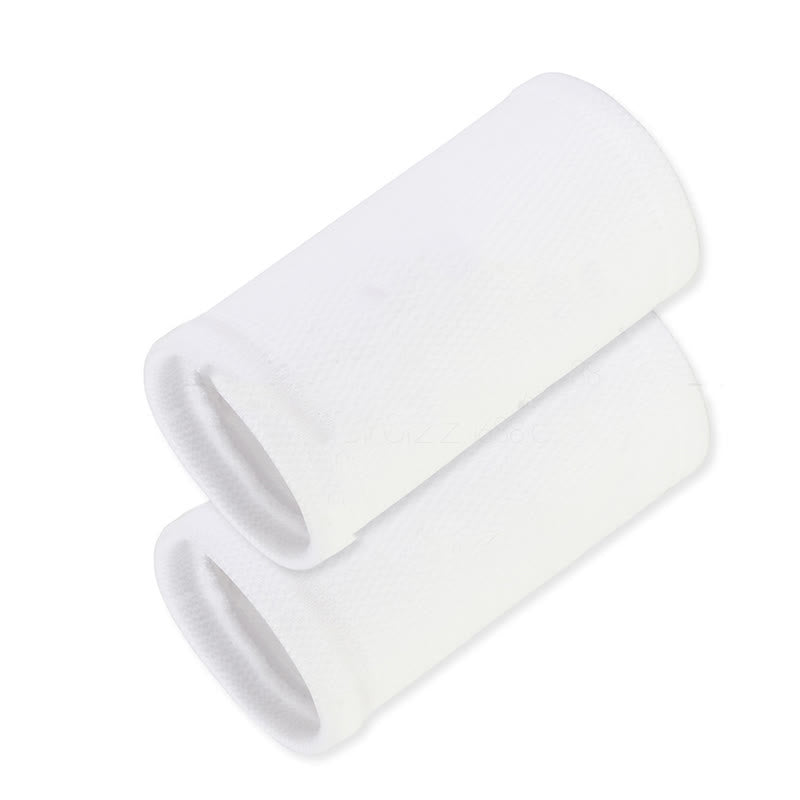 Solid Color Outdoor Sports Compression Wrist Sleeves(2 Pairs) - White - image 9