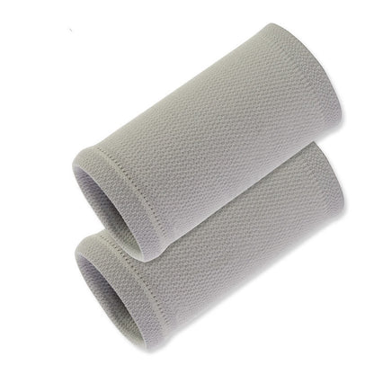Solid Color Outdoor Sports Compression Wrist Sleeves(2 Pairs) - Grey - image 10