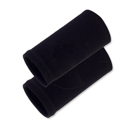 Solid Color Outdoor Sports Compression Wrist Sleeves(2 Pairs) - Black - One Size - image 11