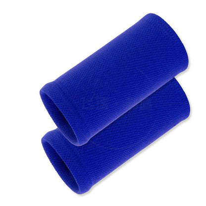 Solid Color Outdoor Sports Compression Wrist Sleeves(2 Pairs) - Blue - image 5