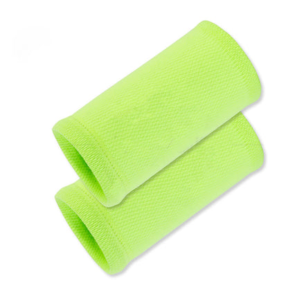 Solid Color Outdoor Sports Compression Wrist Sleeves(2 Pairs) - Green - One Size - image 8