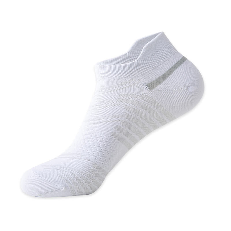 Stripe Breathable Sports Compression Socks(6 Pairs) - White - EU39-44(US6-10) - image 14