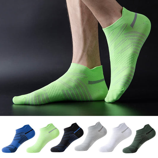 Stripe Breathable Sports Compression Socks(6 Pairs) - image 0