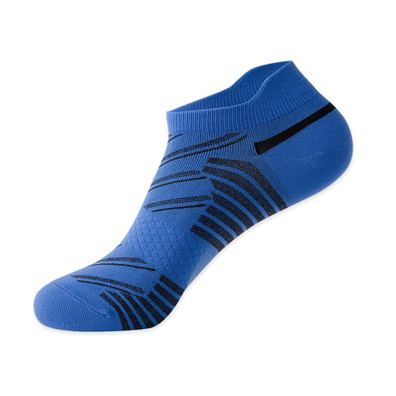 Stripe Breathable Sports Compression Socks(6 Pairs) - Blue - EU39-44(US6-10) - image 6