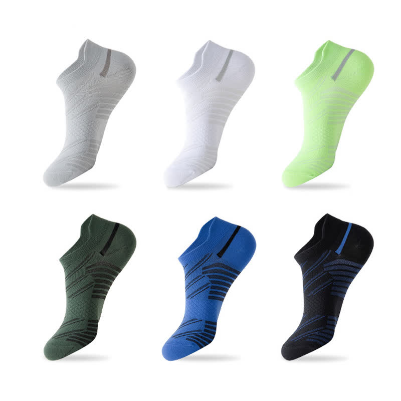 Stripe Breathable Sports Compression Socks(6 Pairs) - Multicolor - EU39-44(US6-10) - image 2