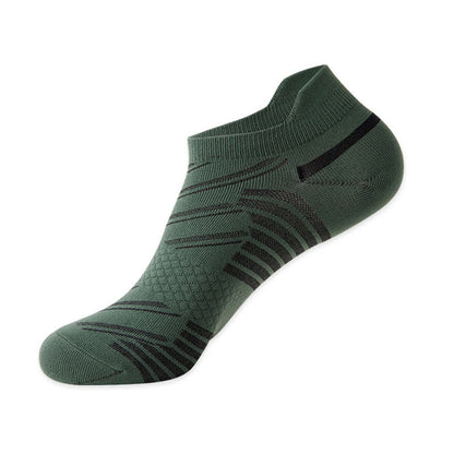 Stripe Breathable Sports Compression Socks(6 Pairs) - Dark Green - EU39-44(US6-10) - image 13