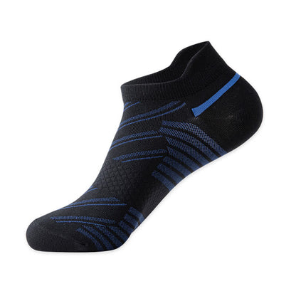 Stripe Breathable Sports Compression Socks(6 Pairs) - Black - EU39-44(US6-10) - image 12