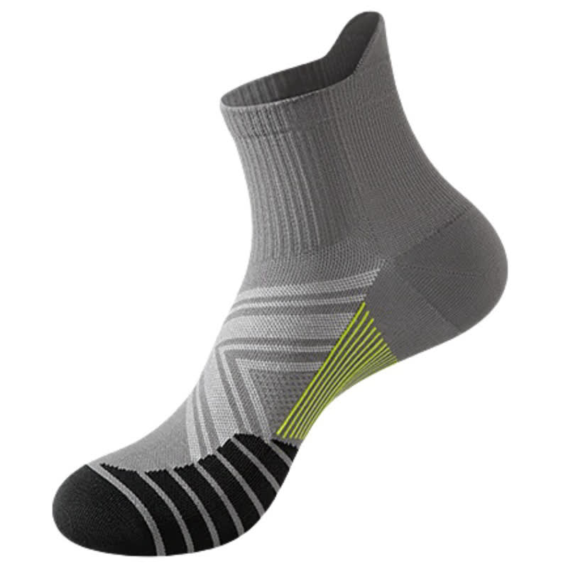 Breathable Quick Dry Compression Sports Socks(5 Pairs) - Grey - EU39-44(US6-10) - image 9