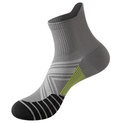 Breathable Quick Dry Compression Sports Socks(5 Pairs) - Grey - EU39-44(US6-10) - image 9