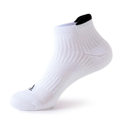 Solid Color Breathable Sweat-wicking Sports Socks(5 Pairs) - White - EU39-44(US6-10) - image 10