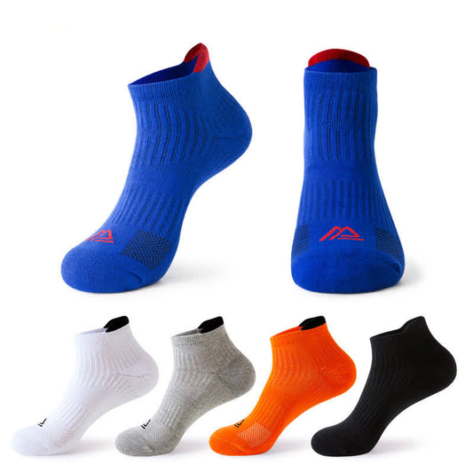 Solid Color Breathable Sweat-wicking Sports Socks(5 Pairs)