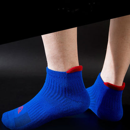Solid Color Breathable Sweat-wicking Sports Socks(5 Pairs) - image 3