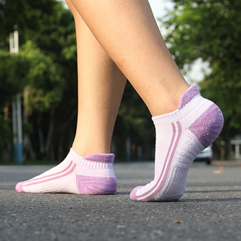 Colorful Striped Cotton Sweat-wicking Breathable Socks(6 Pairs)