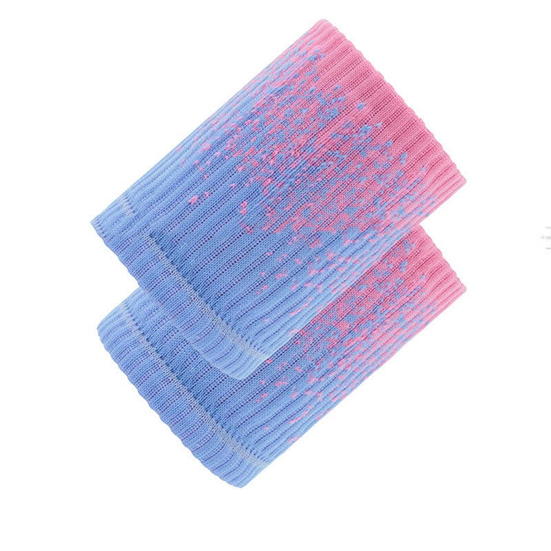 Gradient Color Fitness Wrist Sleeves(2 Pairs) - Blue - image 6