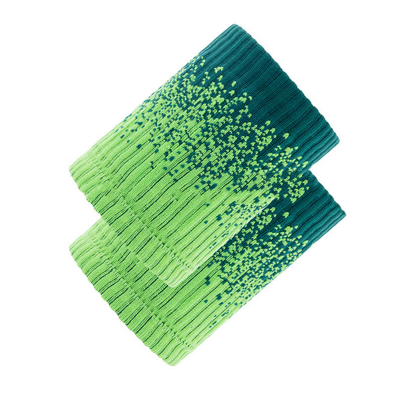 Gradient Color Fitness Wrist Sleeves(2 Pairs) - Green - image 8