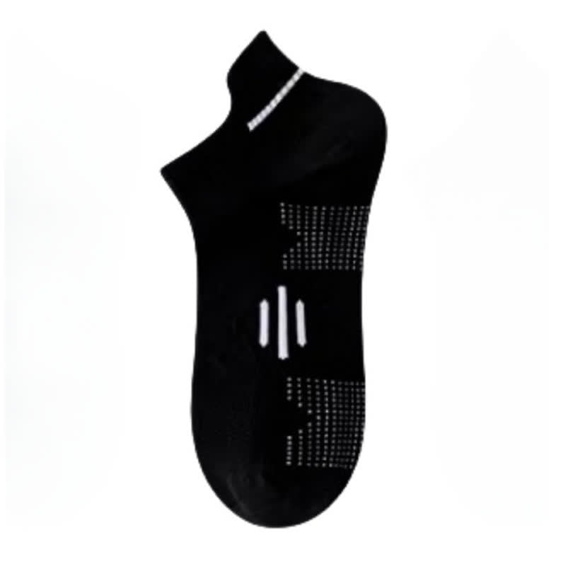 Cotton Sweat-wicking Breathable Sports Ankle Socks(5 Pairs) - Black - EU36-43(US4-9) - image 11