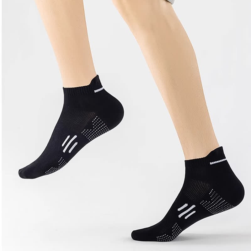 Cotton Sweat-wicking Breathable Sports Ankle Socks(5 Pairs) - image 9