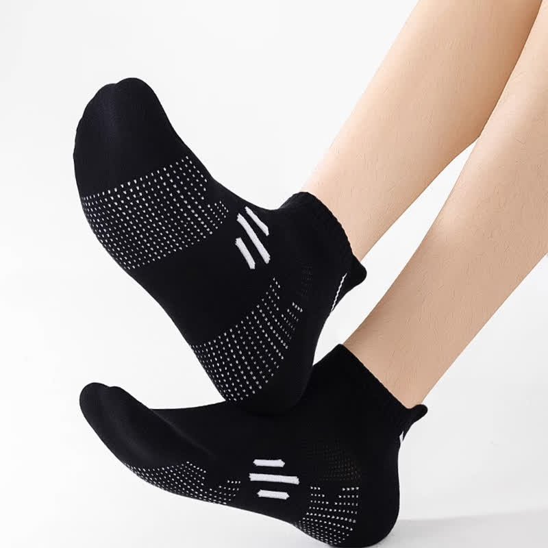 Cotton Sweat-wicking Breathable Sports Ankle Socks(5 Pairs) - image 10