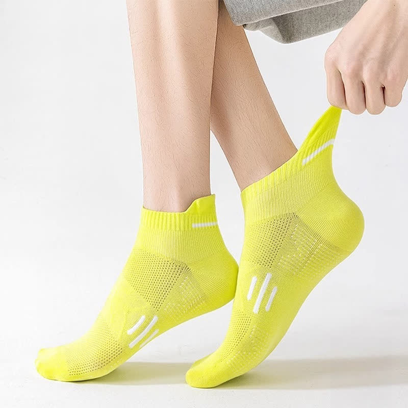 Cotton Sweat-wicking Breathable Sports Ankle Socks(5 Pairs) - image 4