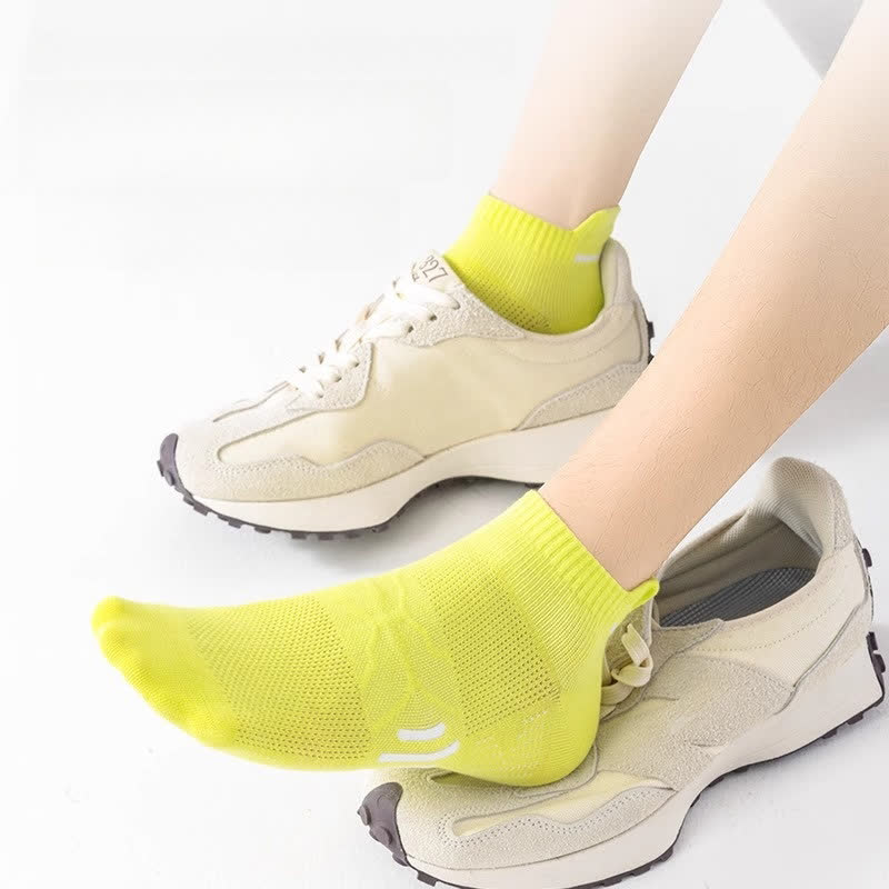 Cotton Sweat-wicking Breathable Sports Ankle Socks(5 Pairs) - image 5