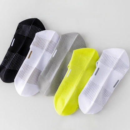 Cotton Sweat-wicking Breathable Sports Ankle Socks(5 Pairs) - image 3