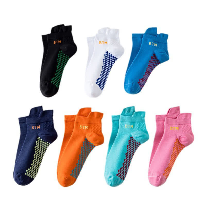 Quick Dry Wear-resistant Breathable Sports Socks(7 Pairs) - Multicolor - EU36-43(US4-9) - image 2
